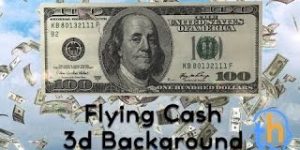 Flying 3d Cash Background Video