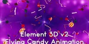 Element 3d Christmas Candy Animation