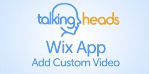 How to add a video to your Wix Website with Talking Heads App
